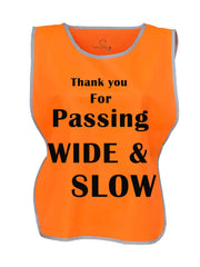 Dark Horse Reflective Edge 'Thank you for passing WIDE & SLOW' Tabard