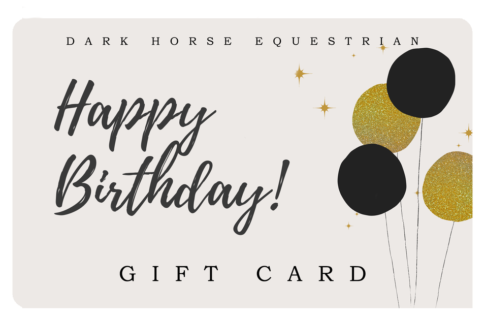 Dark Horse Equestrian Gift Card Happy Birthday darkhorseequestrian