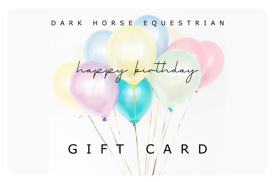 Dark Horse Equestrian Gift Card Happy Birthday darkhorseequestrian
