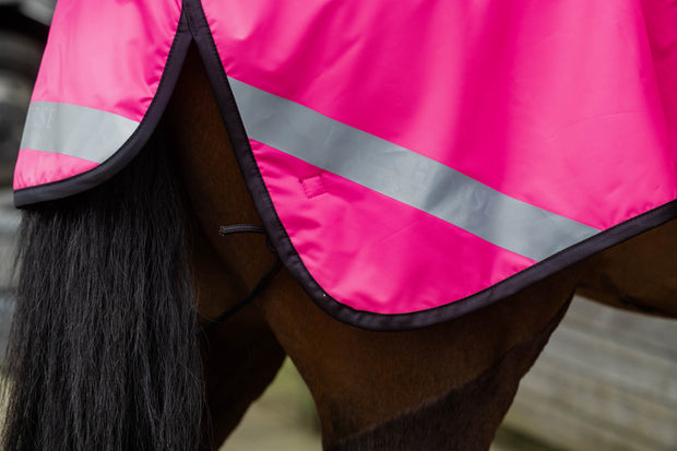 Dark Horse Waterproof with Fleece Quarter Sheet - Flo Pink