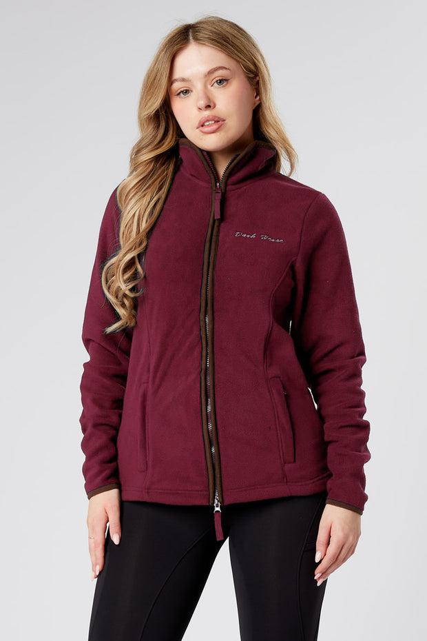 Dark Horse Fleece Jacket - Burgundy
