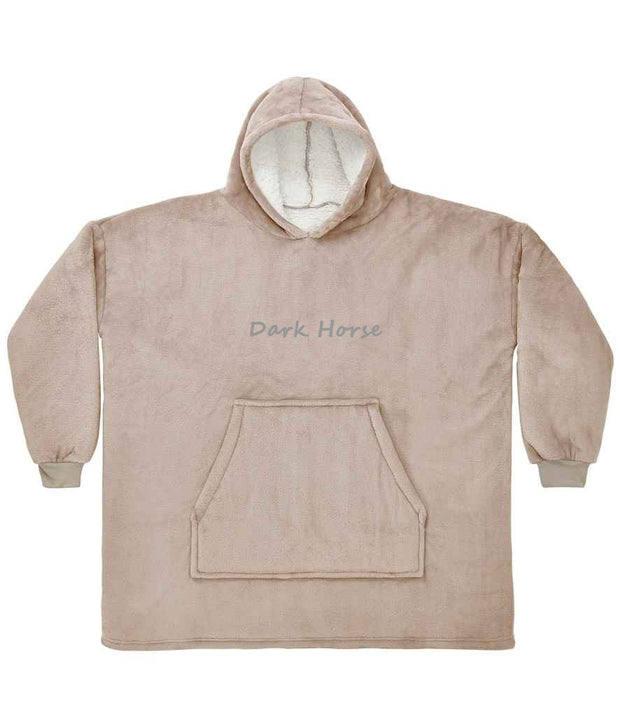 Dark Horse Super Soft Heavyweight Hooded Blanket - Champagne