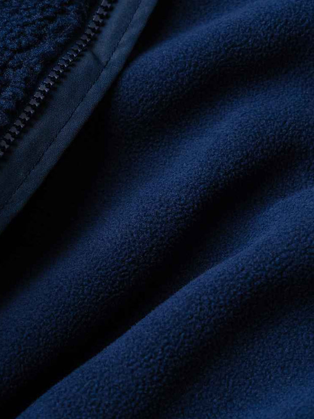 Dark Horse Deluxe Sherpa Fleece 1/4 Zip- Navy