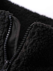 Dark Horse Deluxe Sherpa Fleece 1/4 Zip- Black