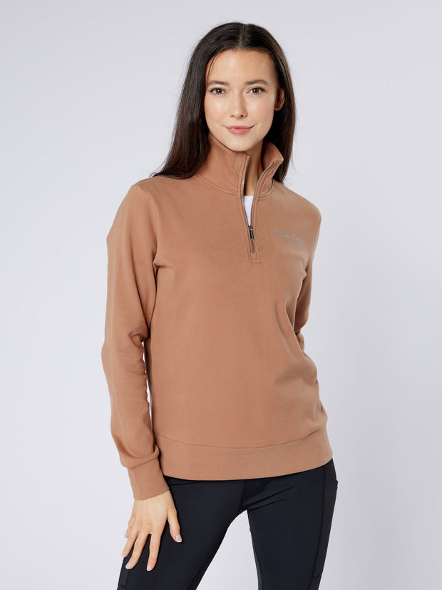 *Sample* Non Returnable Dark Horse Signature Quarter Zip Sweatshirt - Caramel