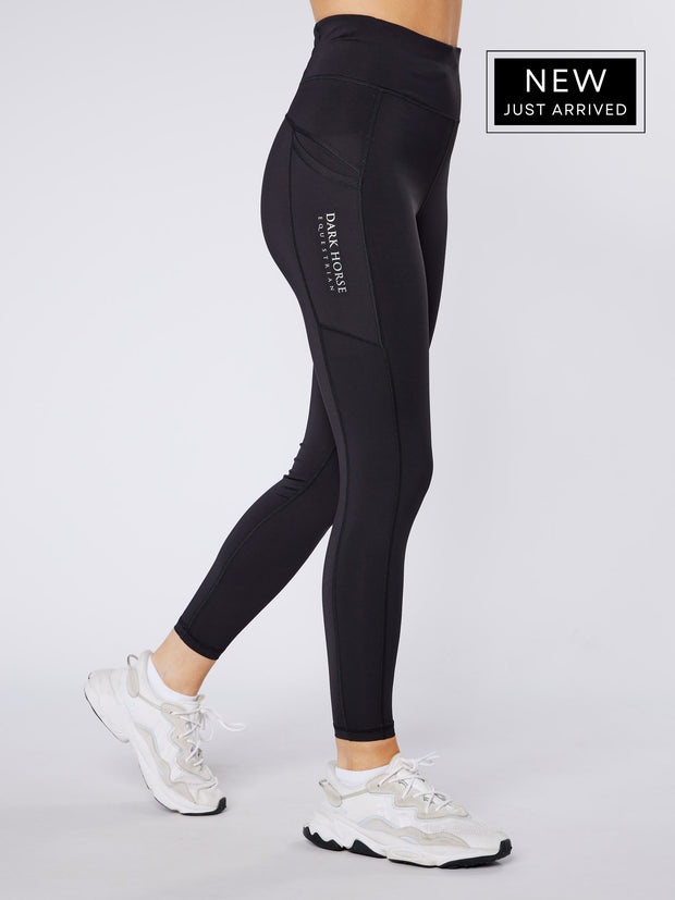 Dark Horse Ladies Active Core Leggings - Black