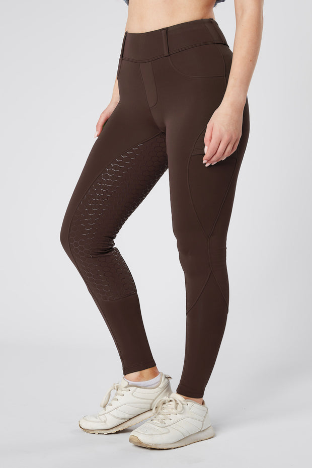Dark Horse Luxe Riding Tights - Chocolate