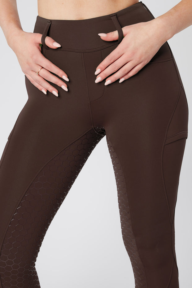 Dark Horse Luxe Riding Tights - Chocolate