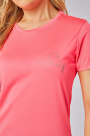 *Sale* Non Returnable Dark Horse Logo Pro-Tech Air T- Shirt - Neon Pink