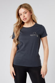 Dark Horse Ladies Essential T-Shirt - Iron Grey