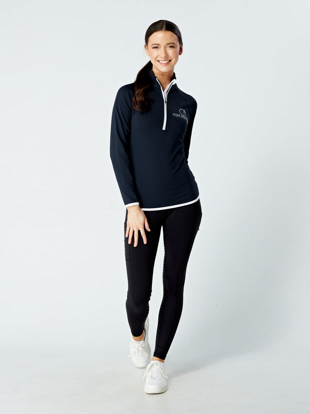 *sale* Non Returnable Dark Horse Core Breathable Performance ½ Zip Top - French Navy