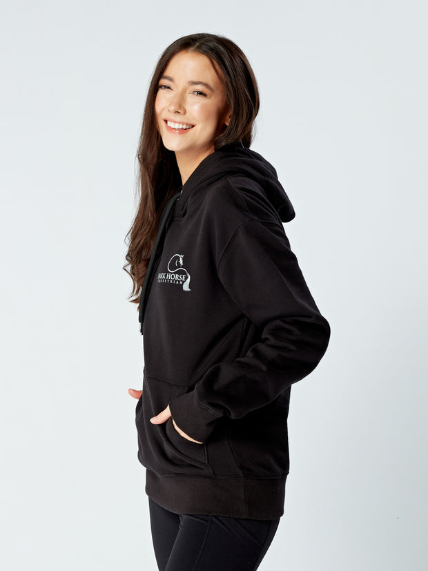 *Faulty* Non Returnable Dark Horse Deluxe Classic Hoodie - Jet Black