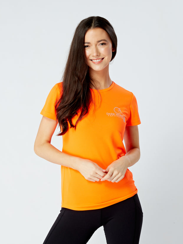 *Sale* Non Returnable Dark Horse Logo Pro-Tech Air T- Shirt - Neon Orange