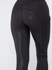 Dark Horse Flex- Tech Core© Full Silicone Seat Riding Tights - Black