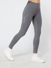 Dark Horse Flex- Tech Core© Full Silicone Seat Riding Tights - Grey