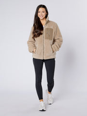 Dark Horse Deluxe Sherpa Fleece Jacket - Sand