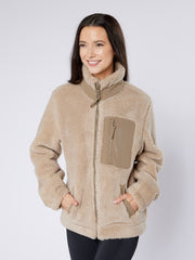 Dark Horse Deluxe Sherpa Fleece Jacket - Sand