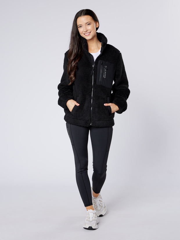 Dark Horse Deluxe Sherpa Fleece Jacket - Black