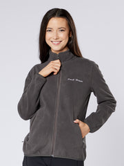 Dark Horse Zip Through Fleece Jacket - Charcoal