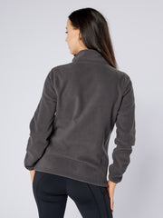 Dark Horse Zip Through Fleece Jacket - Charcoal