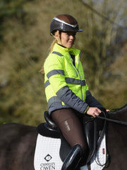 Dark Horse High Visibility Ladies Padded Jacket - Flo Yellow