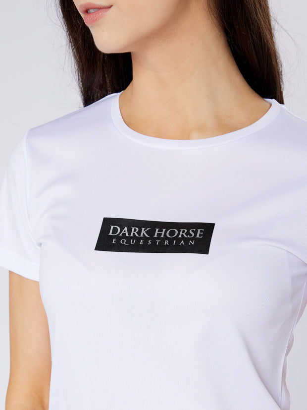 Dark Horse Slogan Pro-Tech Air T- Shirt - Pure White