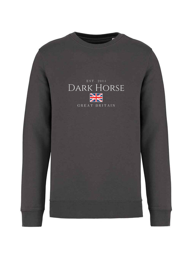 *sale* NON Returnable Dark Horse Deluxe Heavyweight GB Flag Hoodie - Charcoal