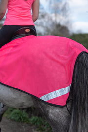 Dark Horse Airtex Mesh High Visibility Exercise Sheet  - Flo Pink