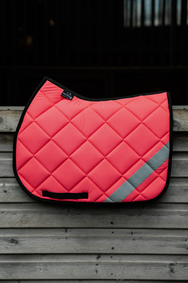 *Clearance* Non Returnable HIGH VISIBILITY SADDLE PAD - PINK