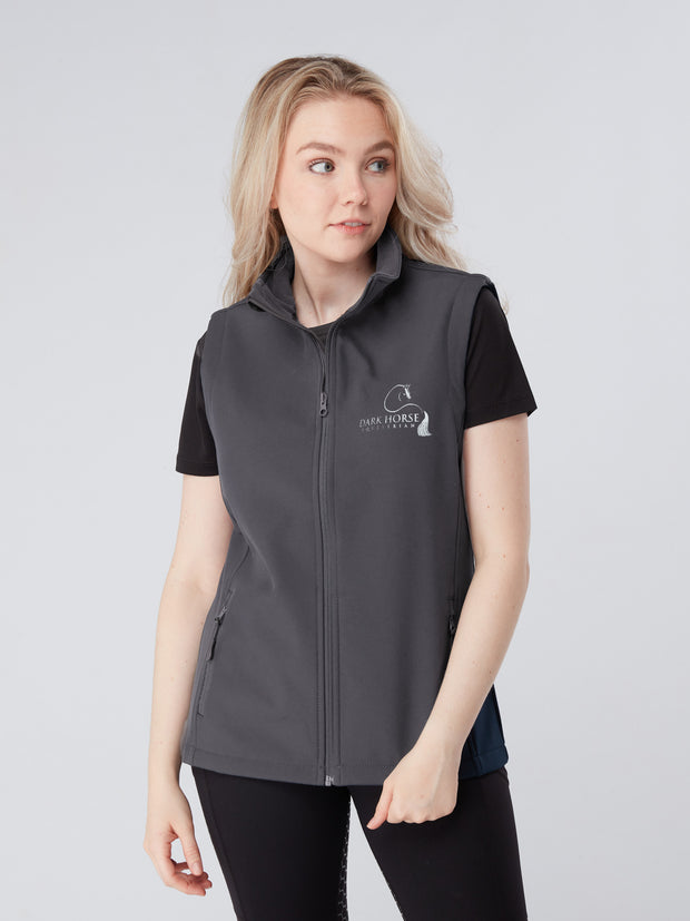 Dark Horse Equestrian Softshell Gilet - Charcoal