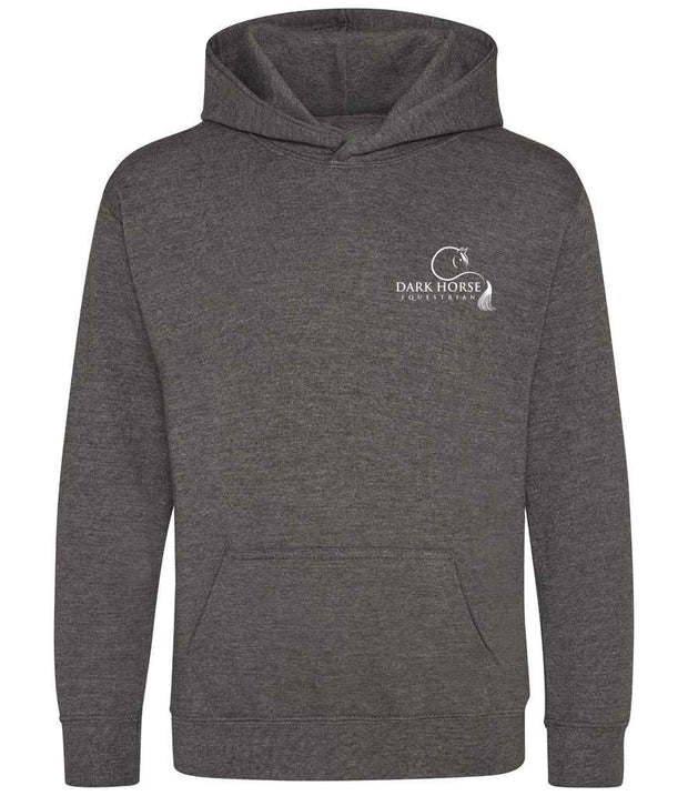 Young Rider Dark Horse Logo Hoodie  - Charcoal