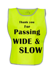 *Sale* Non Returnable Dark Horse Reflective Edge 'Thank you for passing WIDE & SLOW' Tabard