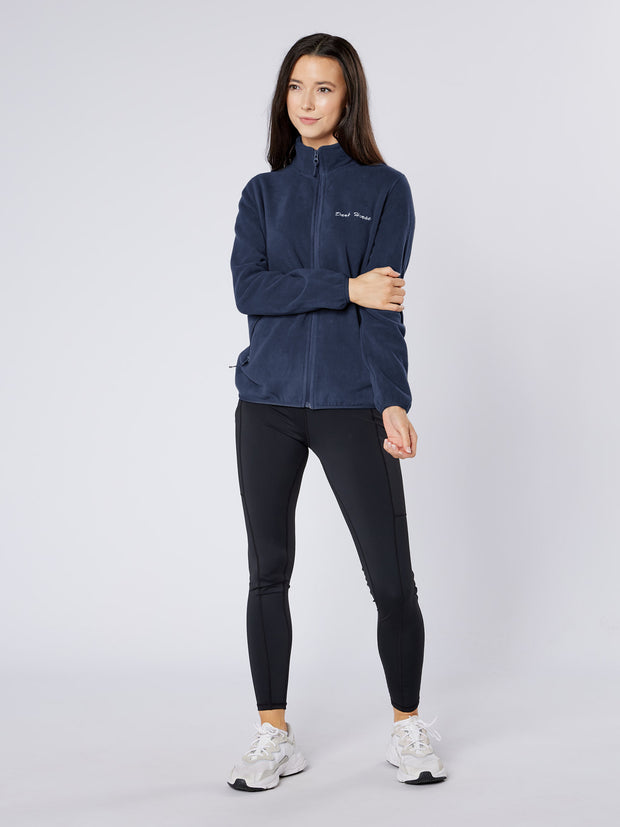 Dark Horse Zip Through Fleece Jacket - Navy