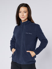 Dark Horse Zip Through Fleece Jacket - Navy