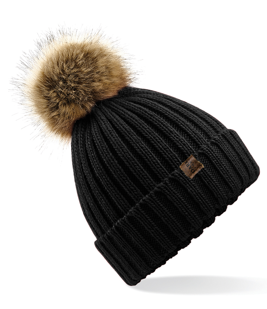 Dark Horse Equestrian Bobble Hat Black