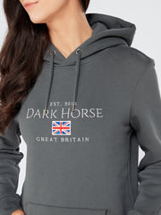Dark Horse Deluxe Heavyweight GB Flag Hoodie - Charcoal