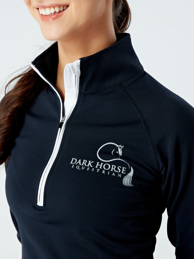 Dark Horse Core Breathable Performance ½ Zip Top - French Navy