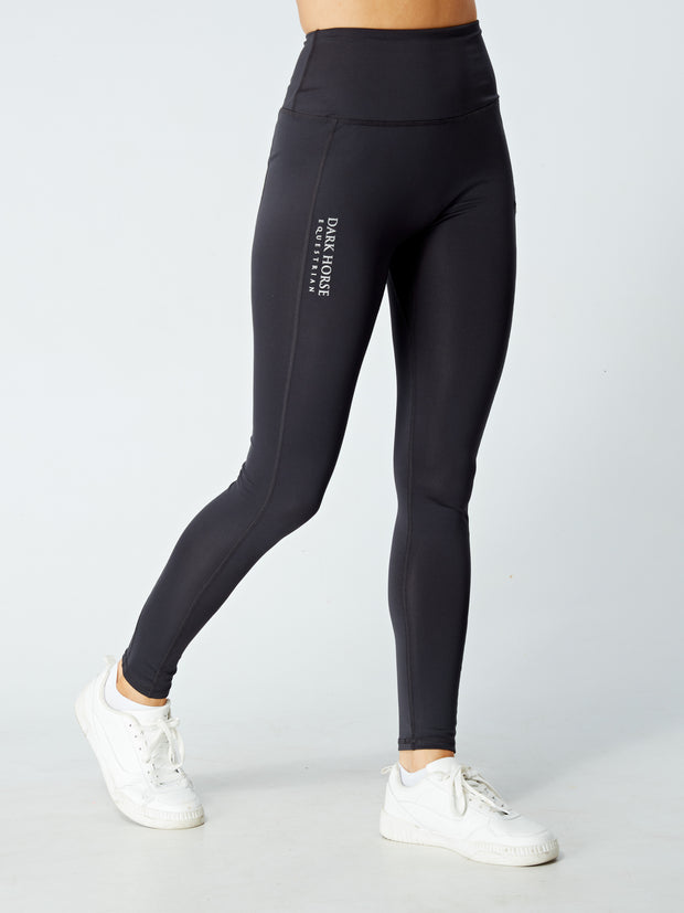 Dark Horse Essential Riding Tights - Charcoal