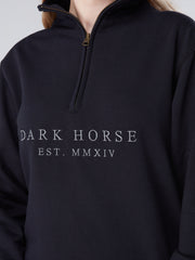 Dark Horse Quarter Zip Est Sweatshirt - Dark Navy