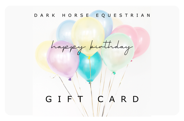Dark Horse Equestrian Gift Card - Happy Birthday