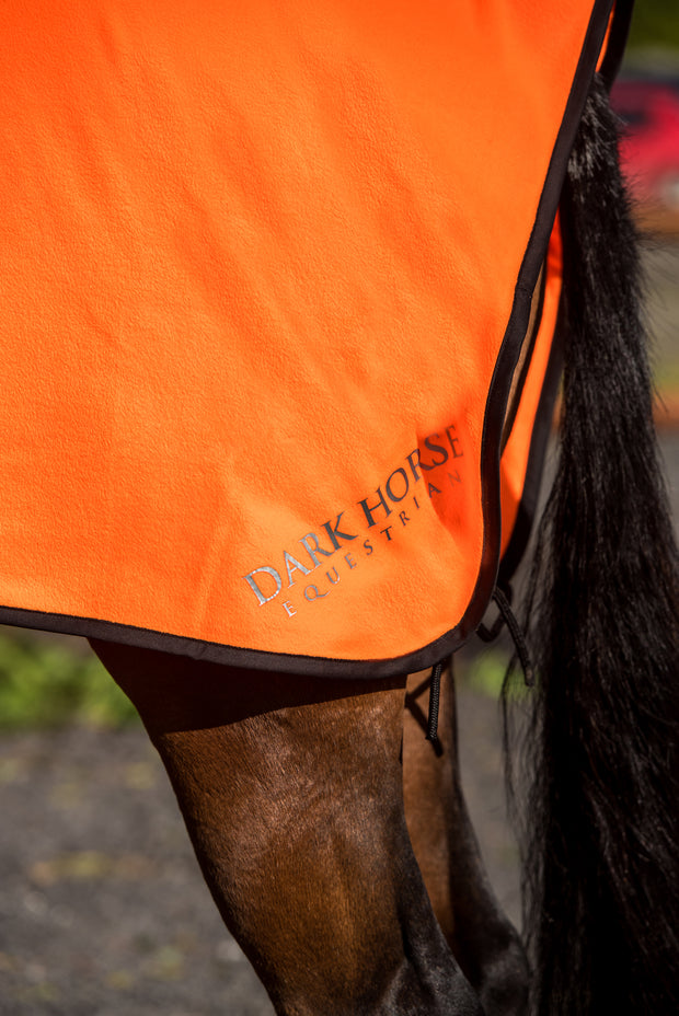 Dark Horse Neon Fleece Exercise Sheet - Orange