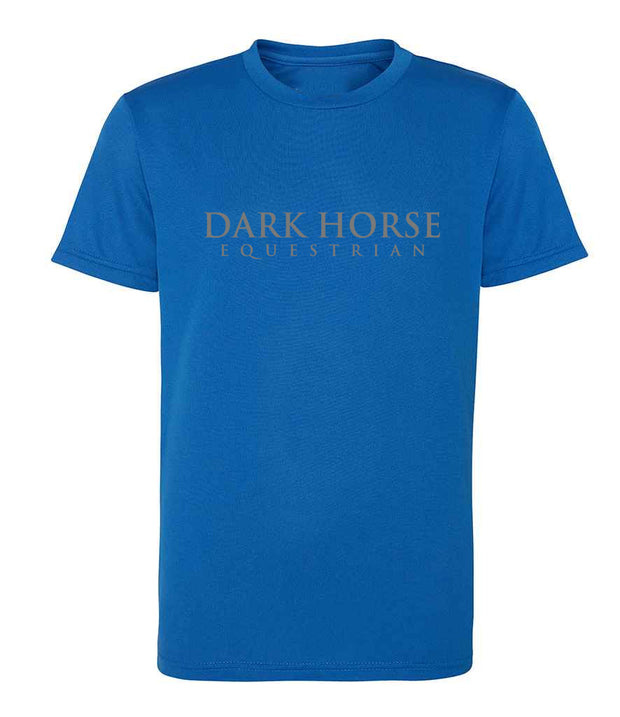Young Rider Dark Horse TEAM Pro Tech T-shirt - Royal Blue